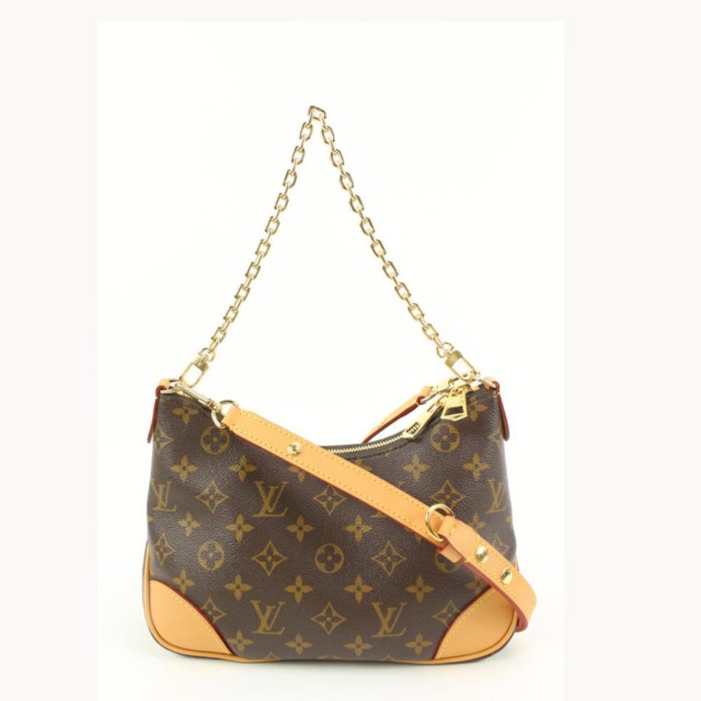 Louis Vuitton Monogram Boulogne NM Chain Hobo Crossbody Bag 33LK37S